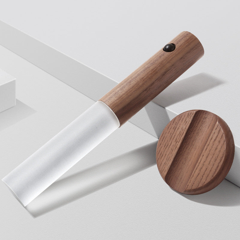 Lampe de Bureau à Détection de Mouvement — Bois & Verre