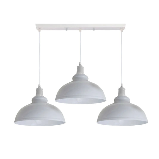 Suspension Trilight Vintage – Lustre 3 Branches Réglables Style Rétro
