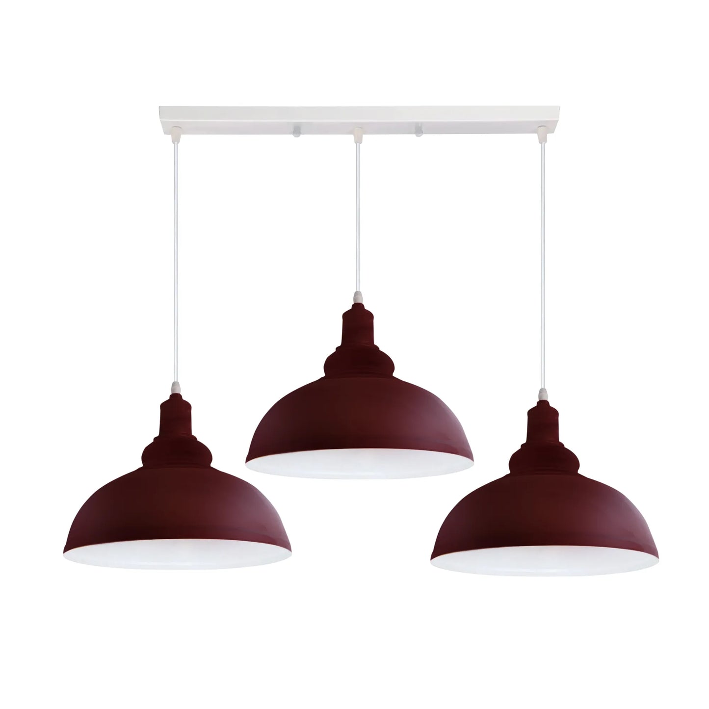 Suspension Trilight Vintage – Lustre 3 Branches Réglables Style Rétro