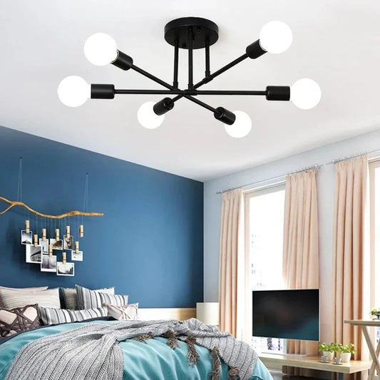 Lustre LED Moderne — Suspension Élégante Métal & Acrylique