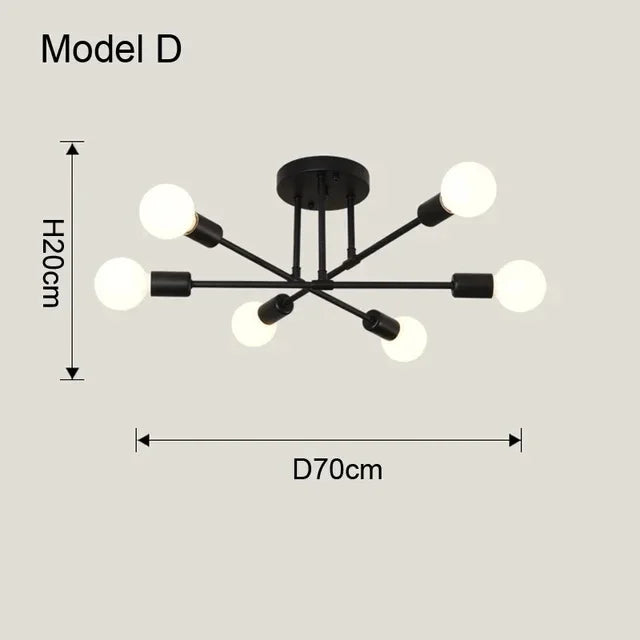 Lustre LED Moderne — Suspension Élégante Métal & Acrylique