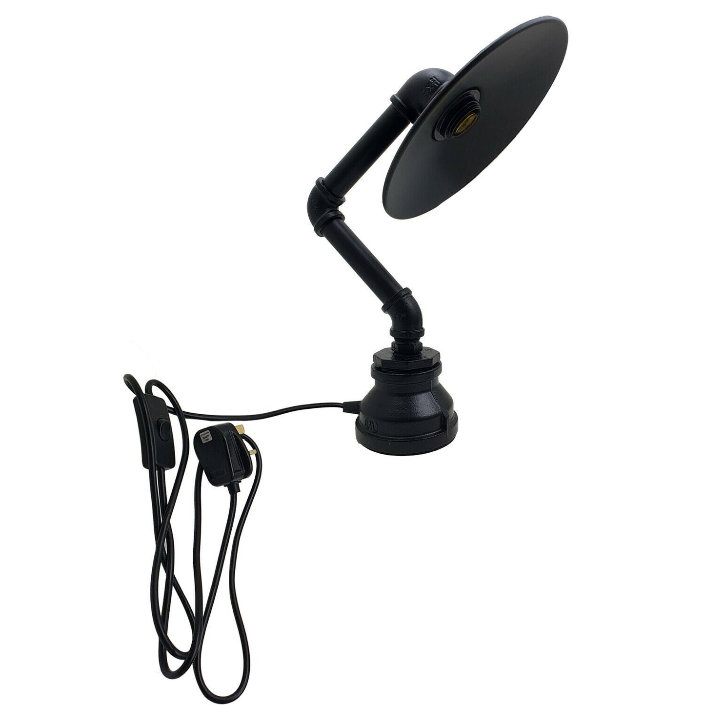 Lampe de Table Industrielle Steampunk – Éclairage Vintage Tuyauterie Métal