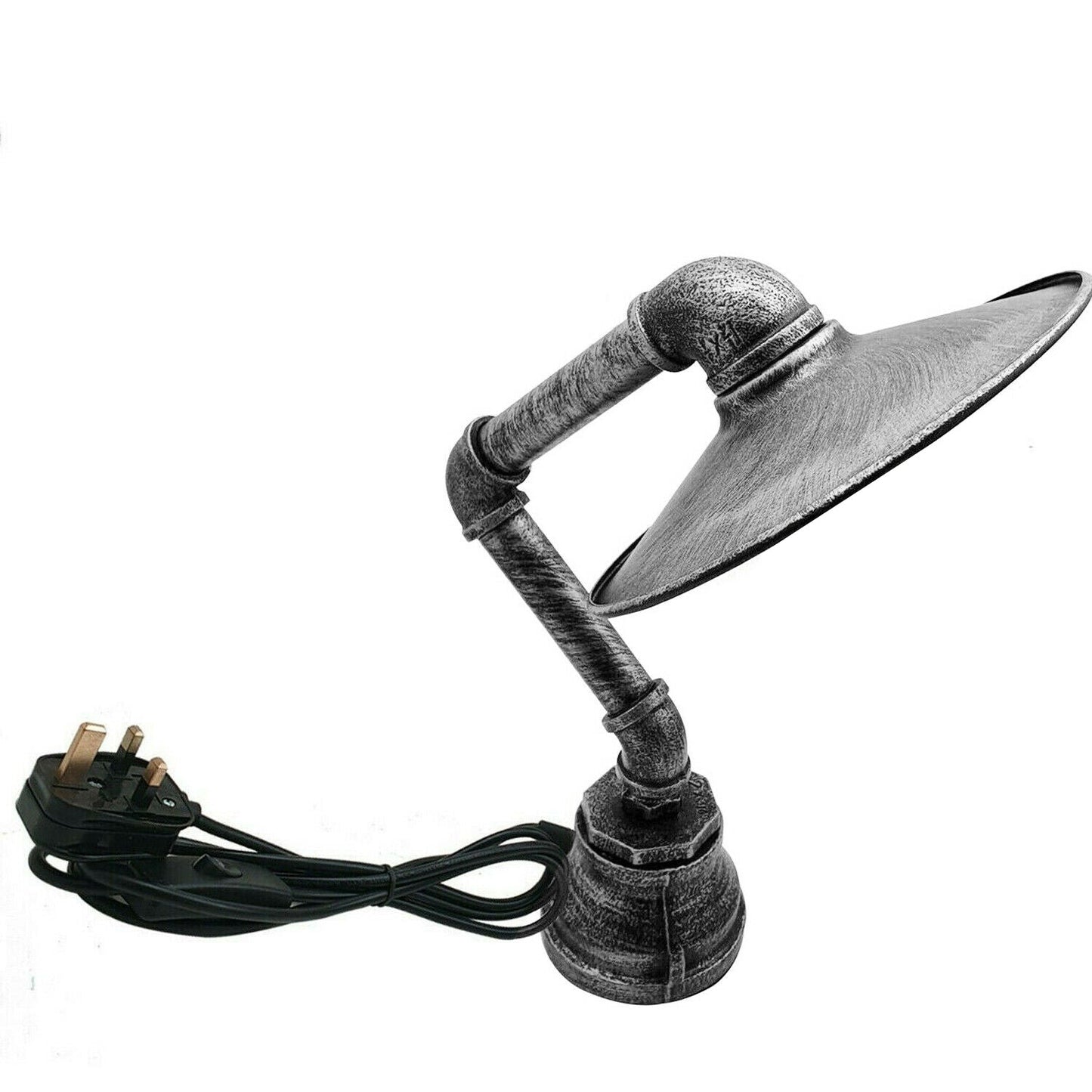 Lampe de Table Industrielle Steampunk – Éclairage Vintage Tuyauterie Métal