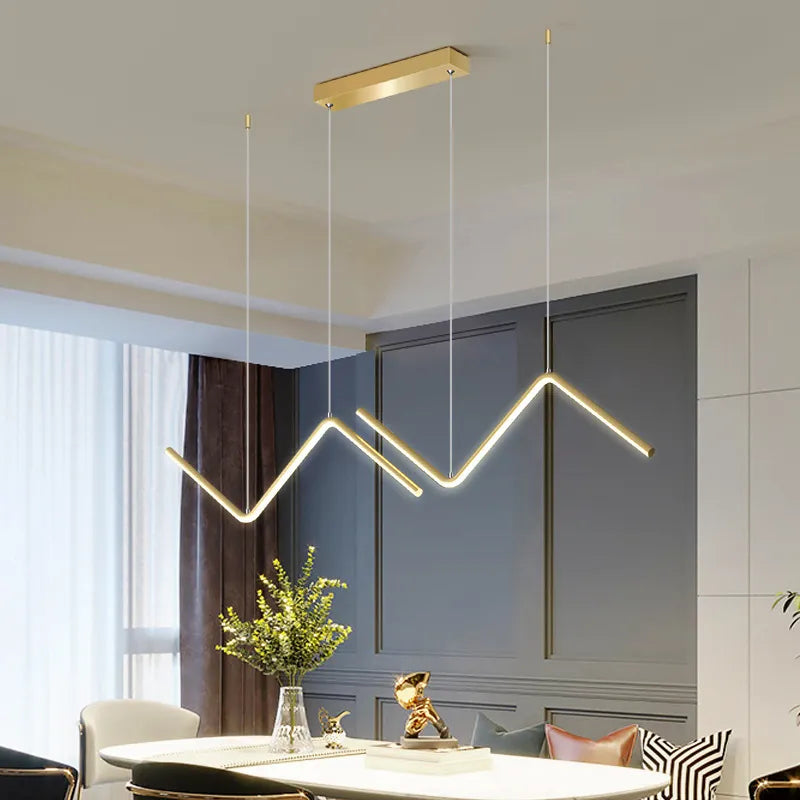 Suspension LED Moderne — Lumière d'Ambiance avec Télécommande