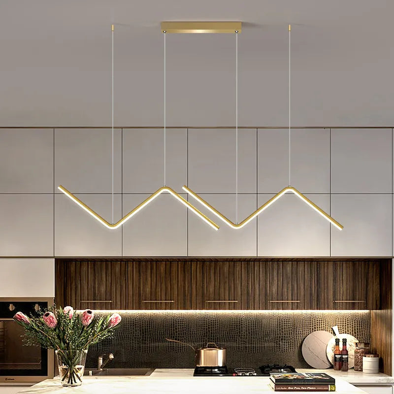 Suspension LED Moderne — Lumière d'Ambiance avec Télécommande