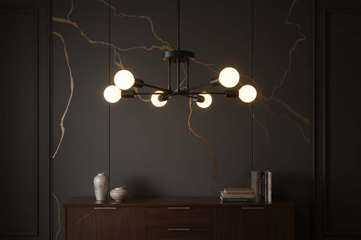 Bannière Lustre LED Moderne