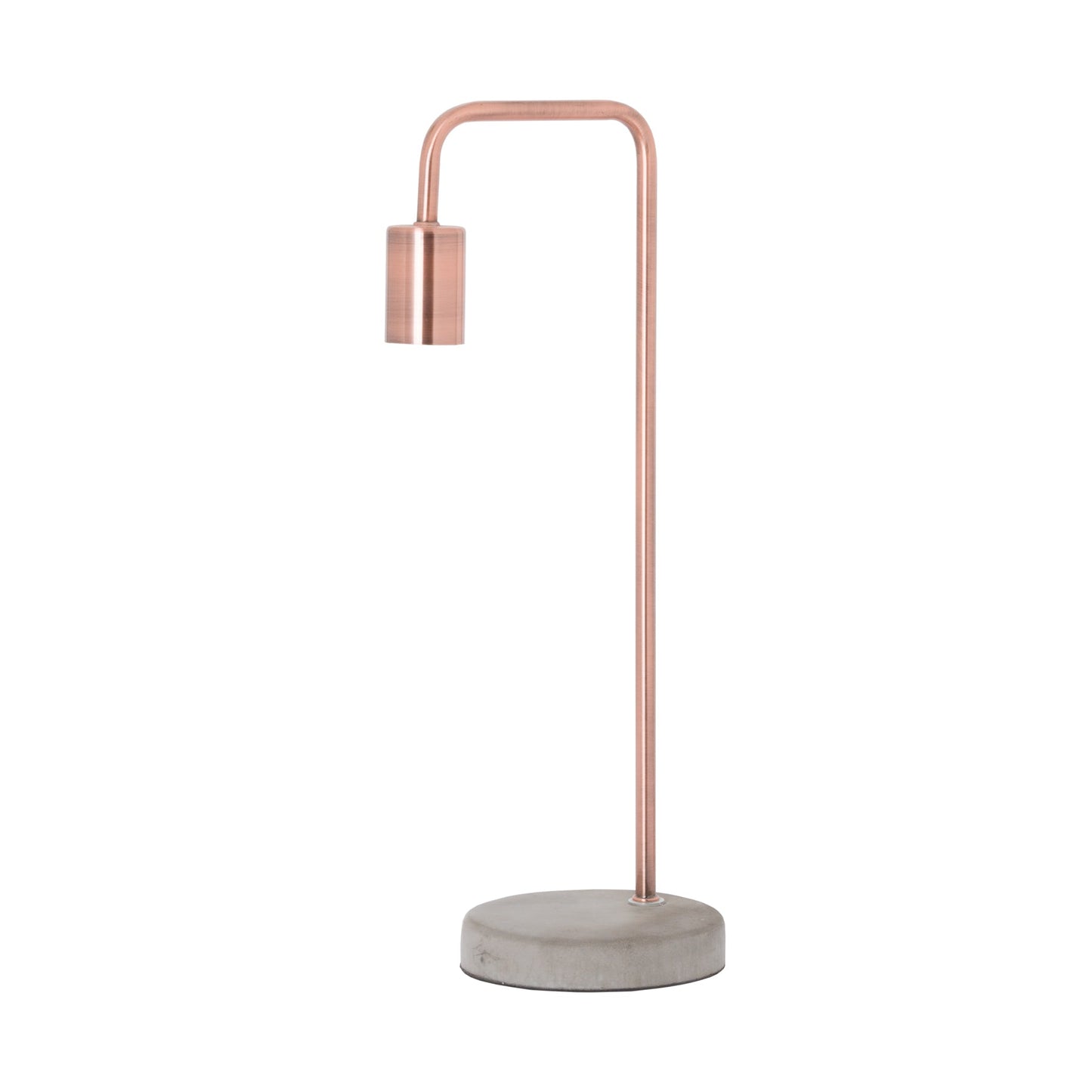 Lampe Industrielle en Cuivre & Socle en Pierre
