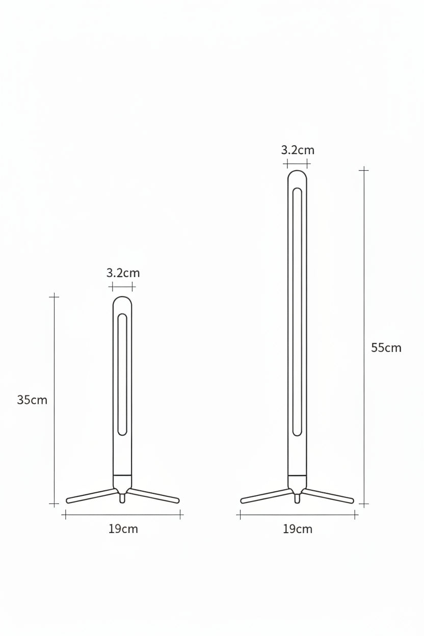 Lampe de Bureau en Bois — Protection Oculaire