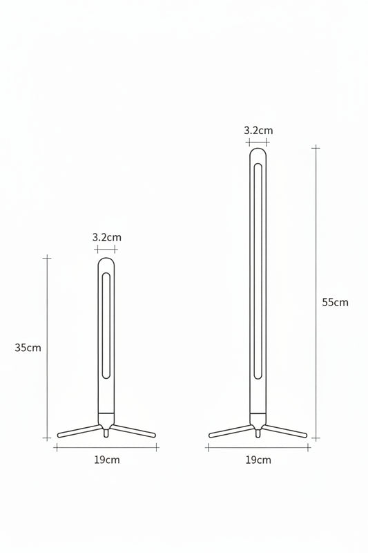 Lampe de Bureau en Bois — Protection Oculaire