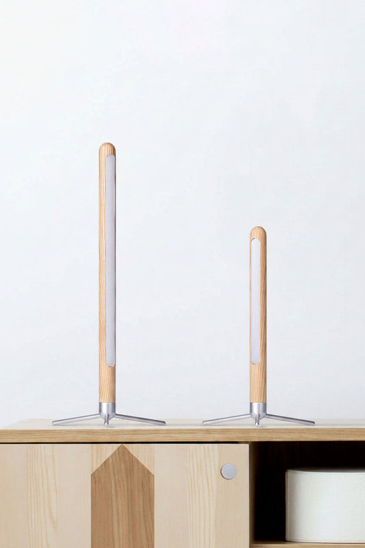 Lampe de Bureau en Bois — Protection Oculaire
