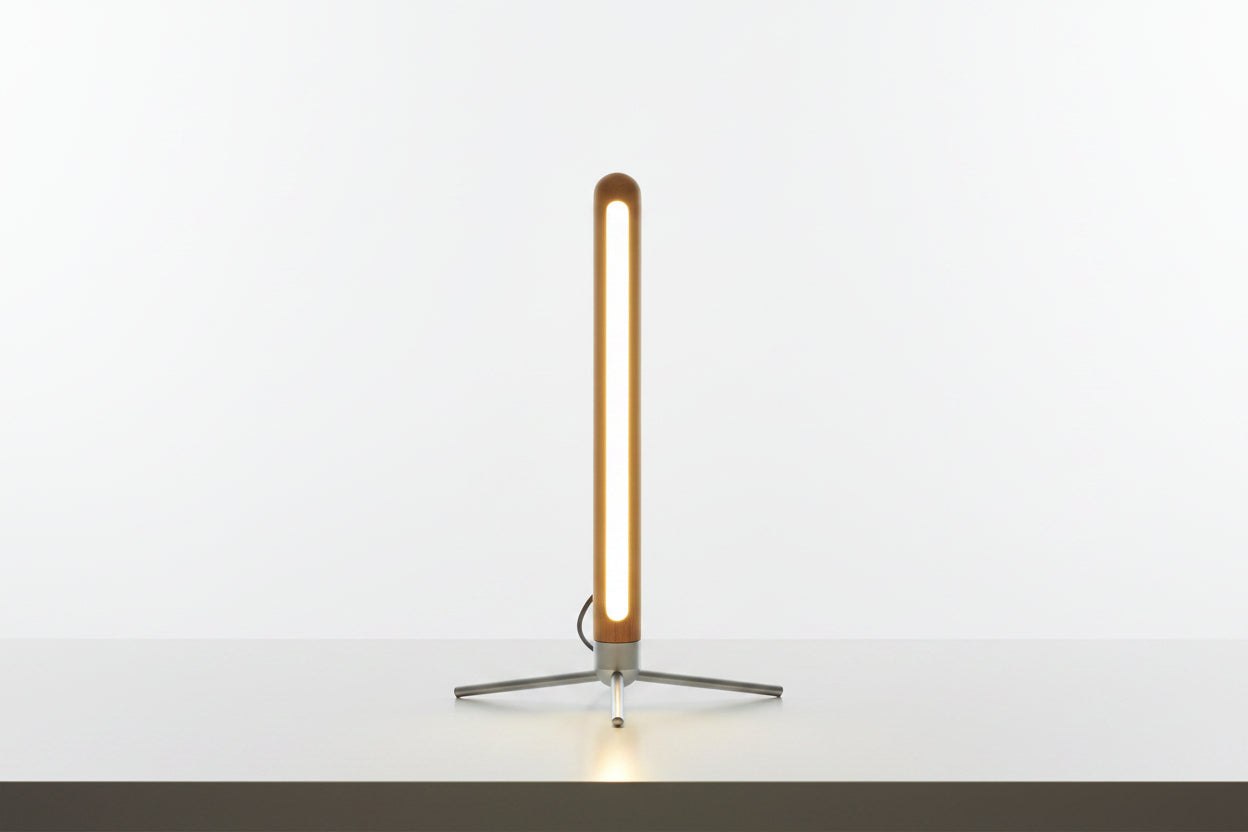 Lampe de Bureau en Bois — Protection Oculaire